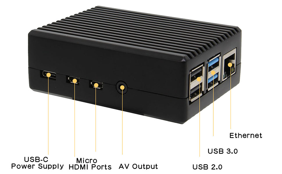 Raspberry pi 4 pasywne etui chłodzące