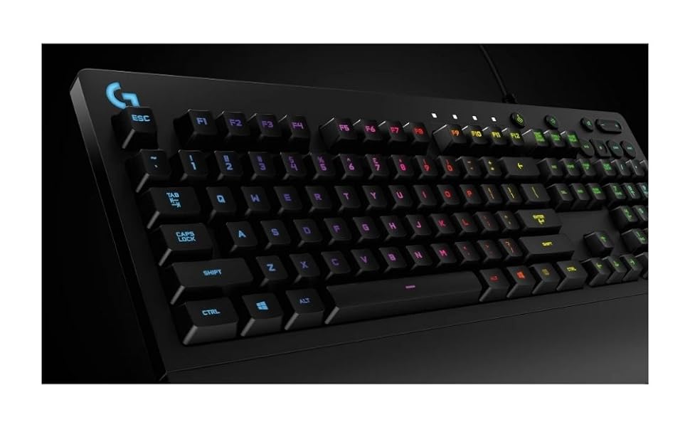 Logitech G213 Prodigy Gaming Keyboard, Klawiatura Do Gier Rgb,Pc - Czarny,920-008093