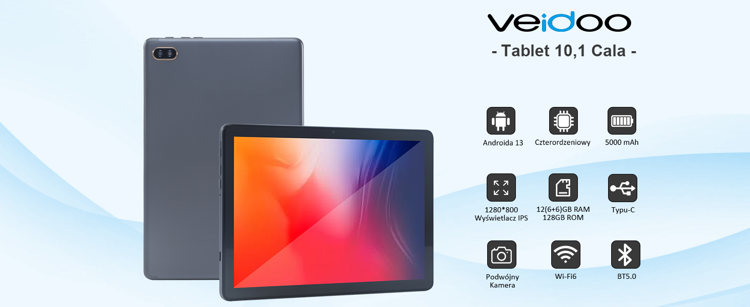 10,1 inch Android 13 tablet