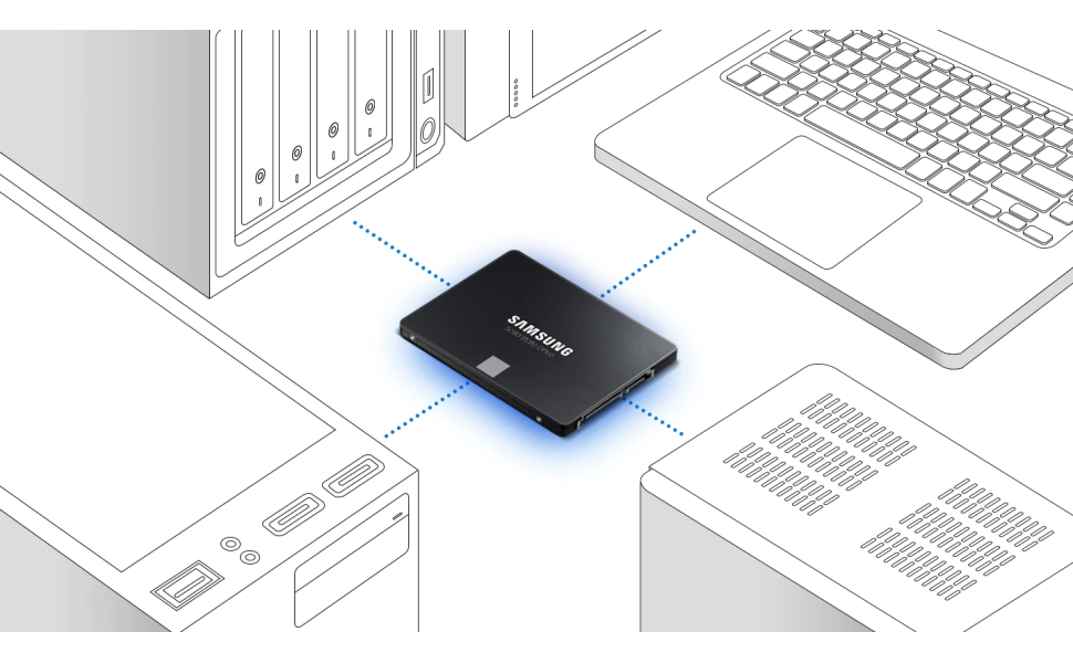 Samsung Dysk sata SDD 2,5", Czarny EVO